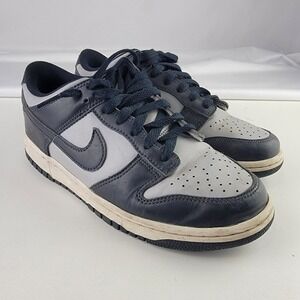 Nike Dunk Low GS Wolf Grey Dark Obsidian Navy CW1590-004 Kids 7Y